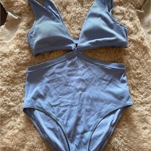 Aerie Sky Blue One-Piece Swimsuit